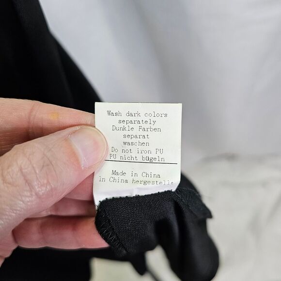 Hanna Nikole Black High Low Short Sleeve Blouse Size 24W - Picture 7 of 11